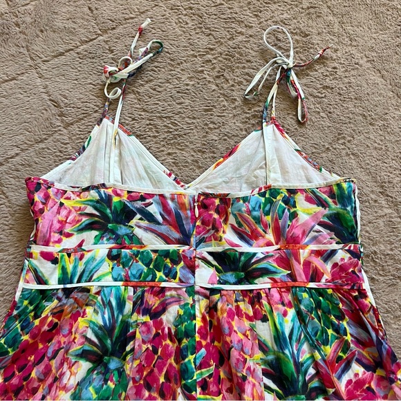 NWOT J. Crew 100% Cotton Pineapple Print Dress Women’s Size 12P - Picture 7 of 7